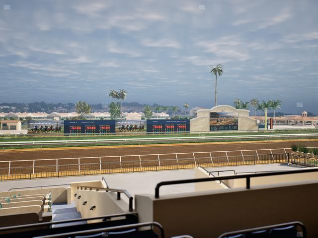 Del Mar Thoroughbred Club - Section Stretch Run Box 29 E Lvl 2 Seat View