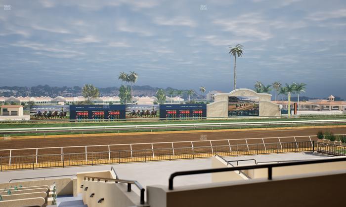 Del Mar Thoroughbred Club - Section Stretch Run Box 29 E Lvl 2 Seat View