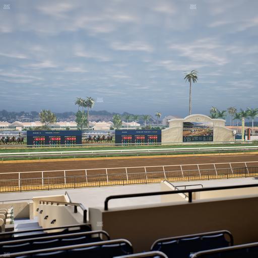 Del Mar Thoroughbred Club - Section Stretch Run Box 29 F Lvl 2 Seat View