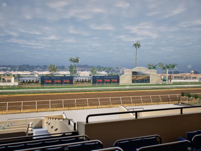 Del Mar Thoroughbred Club - Section Stretch Run Box 29 F Lvl 2 Seat View