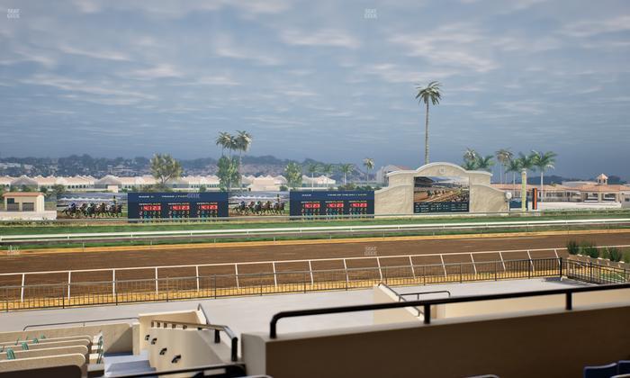 Del Mar Thoroughbred Club - Section Stretch Run Box 29 F Lvl 2 Seat View
