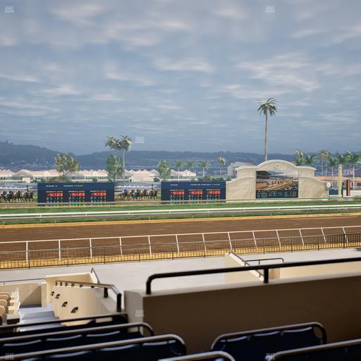 Del Mar Thoroughbred Club - Section Stretch Run Box 29 F Lvl 2 Seat View