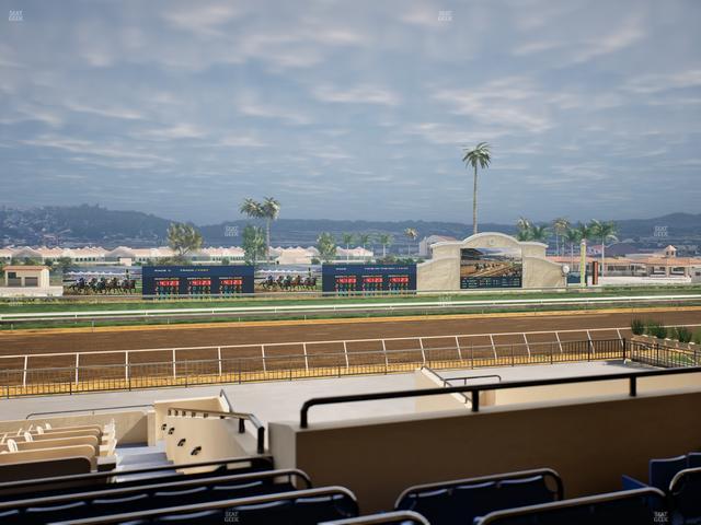 Del Mar Thoroughbred Club - Section Stretch Run Box 29 F Lvl 2 Seat View