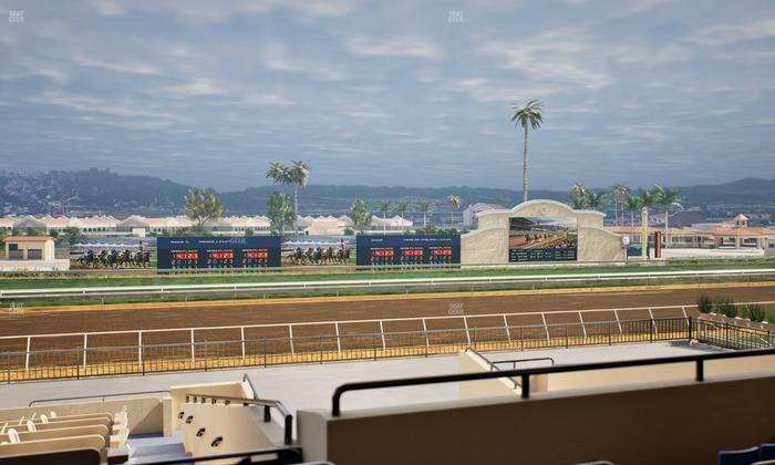 Del Mar Thoroughbred Club - Section Stretch Run Box 29 F Lvl 2 Seat View