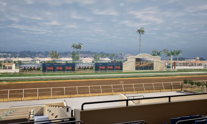 Del Mar Thoroughbred Club - Section Stretch Run Box 29 G Lvl 2 Seat View