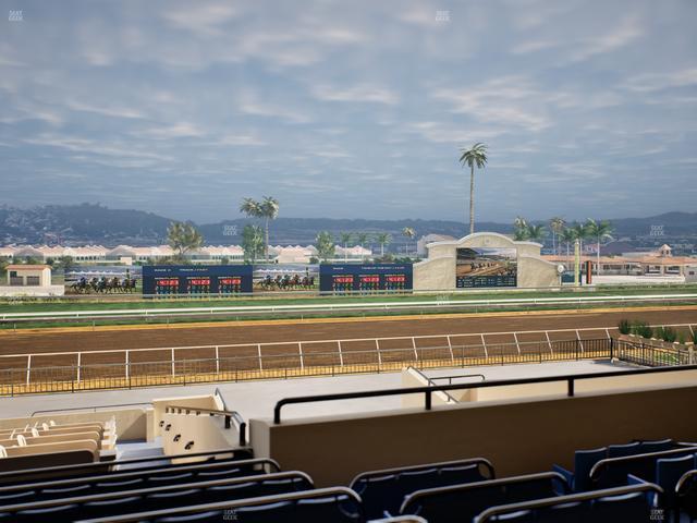 Del Mar Thoroughbred Club - Section Stretch Run Box 29 G Lvl 2 Seat View