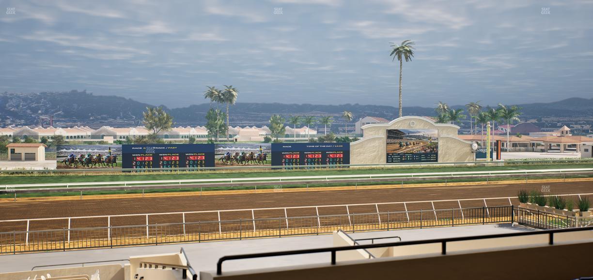 Del Mar Thoroughbred Club - Section Stretch Run Box 29 H Lvl 2 Seat View