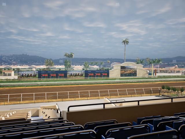 Del Mar Thoroughbred Club - Section Stretch Run Box 29 H Lvl 2 Seat View