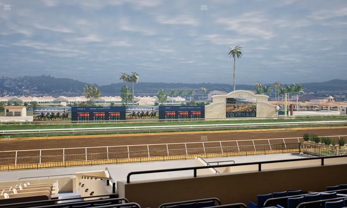 Del Mar Thoroughbred Club - Section Stretch Run Box 29 H Lvl 2 Seat View