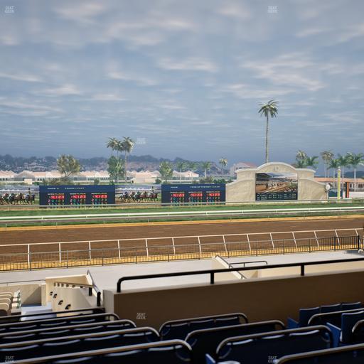 Del Mar Thoroughbred Club - Section Stretch Run Box 29 H Lvl 2 Seat View