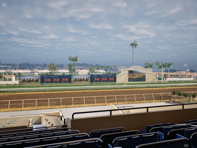 Del Mar Thoroughbred Club - Section Stretch Run Box 29 H Lvl 2 Seat View