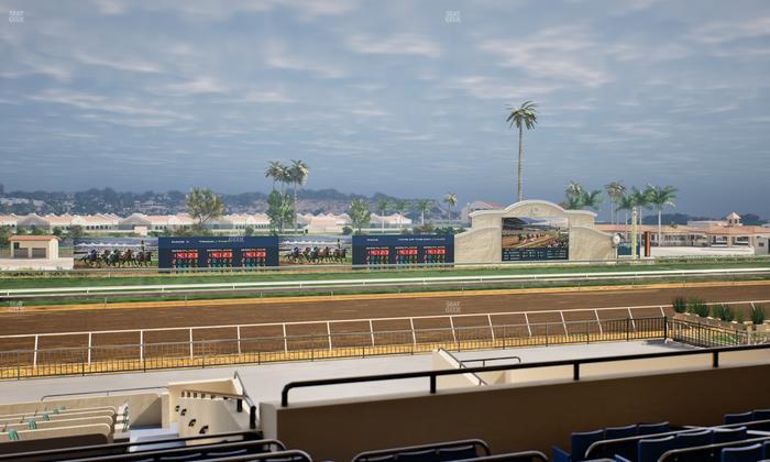 Del Mar Thoroughbred Club - Section Stretch Run Box 29 H Lvl 2 Seat View