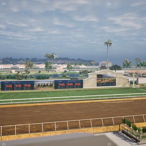Del Mar Thoroughbred Club - Section Stretch Run Box 29 J Lvl 4 Seat View