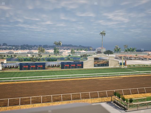 Del Mar Thoroughbred Club - Section Stretch Run Box 29 J Lvl 4 Seat View