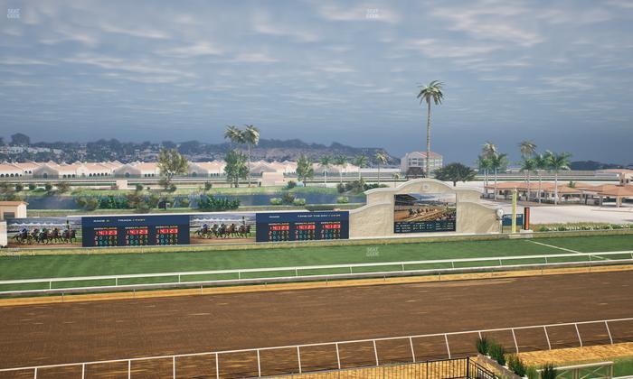 Del Mar Thoroughbred Club - Section Stretch Run Box 29 J Lvl 4 Seat View
