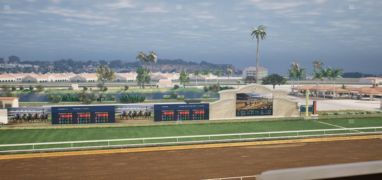 Del Mar Thoroughbred Club - Section Stretch Run Box 29 K Lvl 4 Seat View