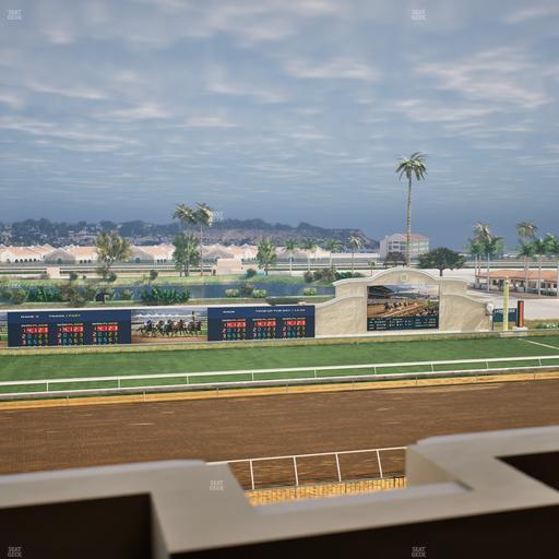 Del Mar Thoroughbred Club - Section Stretch Run Box 29 K Lvl 4 Seat View