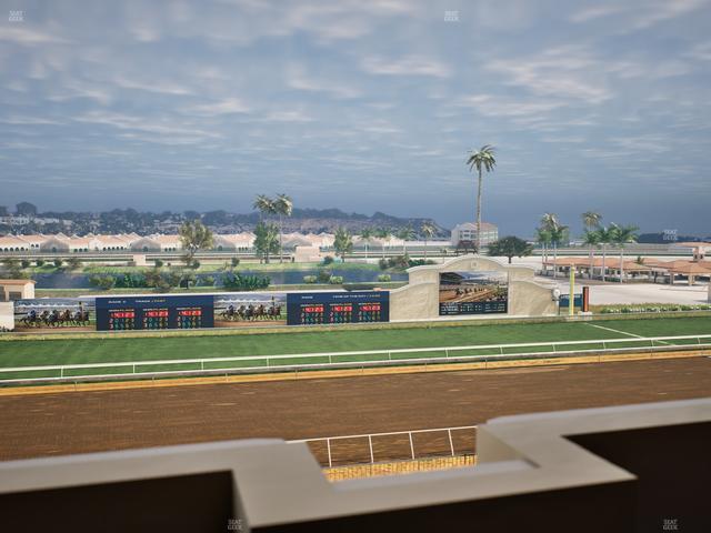 Del Mar Thoroughbred Club - Section Stretch Run Box 29 K Lvl 4 Seat View