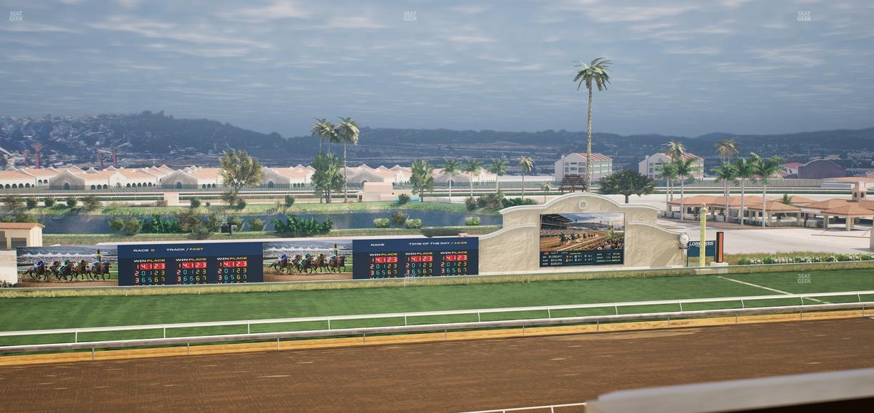 Del Mar Thoroughbred Club - Section Stretch Run Box 29 K Lvl 4 Seat View