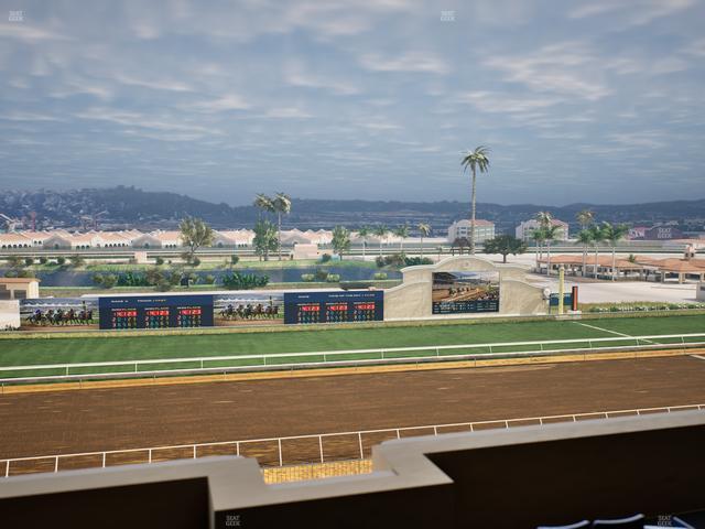 Del Mar Thoroughbred Club - Section Stretch Run Box 29 L Lvl 4 Seat View
