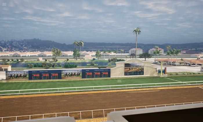 Del Mar Thoroughbred Club - Section Stretch Run Box 29 L Lvl 4 Seat View