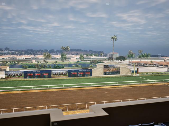 Del Mar Thoroughbred Club - Section Stretch Run Box 29 L Lvl 4 Seat View