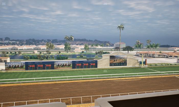 Del Mar Thoroughbred Club - Section Stretch Run Box 29 L Lvl 4 Seat View