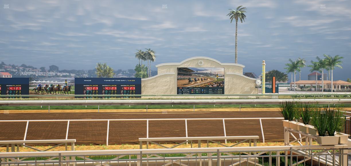 Del Mar Thoroughbred Club - Section Stretch Run Box 3 B Lvl 1 Seat View