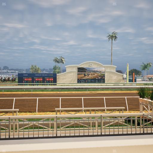 Del Mar Thoroughbred Club - Section Stretch Run Box 3 B Lvl 1 Seat View