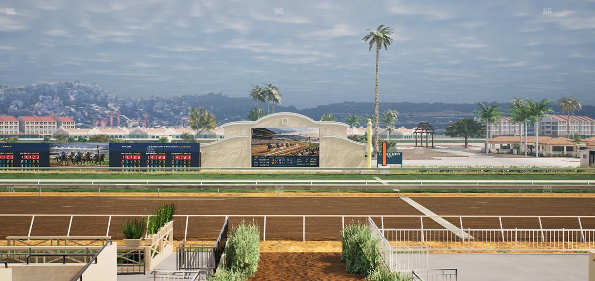 Del Mar Thoroughbred Club - Section Stretch Run Box 3 C Lvl 2 Seat View