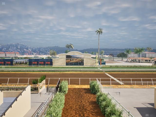 Del Mar Thoroughbred Club - Section Stretch Run Box 3 C Lvl 2 Seat View