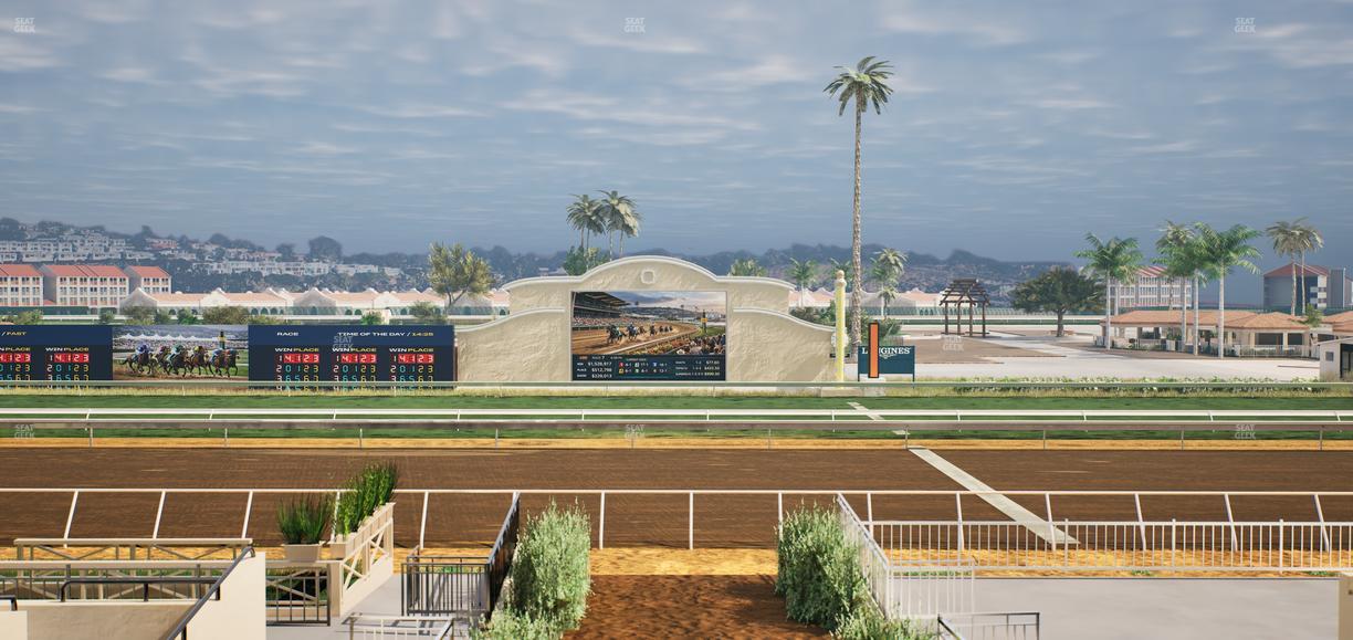 Del Mar Thoroughbred Club - Section Stretch Run Box 3 C Lvl 2 Seat View