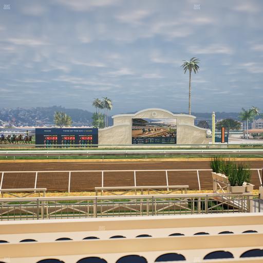Del Mar Thoroughbred Club - Section Stretch Run Box 3 D Lvl 1 Seat View