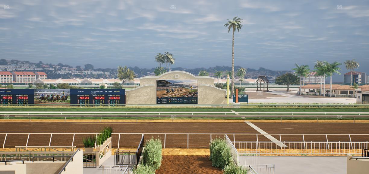 Del Mar Thoroughbred Club - Section Stretch Run Box 3 D Lvl 2 Seat View