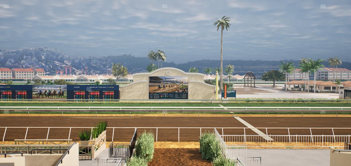 Del Mar Thoroughbred Club - Section Stretch Run Box 3 D Lvl 2 Seat View