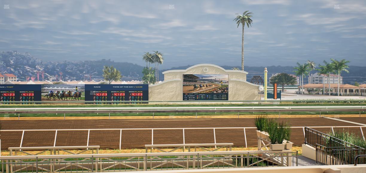 Del Mar Thoroughbred Club - Section Stretch Run Box 3 E Lvl 1 Seat View