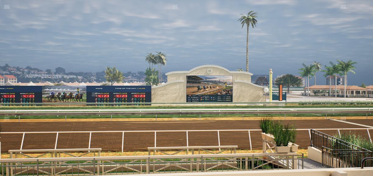 Del Mar Thoroughbred Club - Section Stretch Run Box 3 E Lvl 1 Seat View