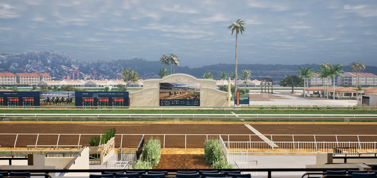 Del Mar Thoroughbred Club - Section Stretch Run Box 3 E Lvl 3 Seat View
