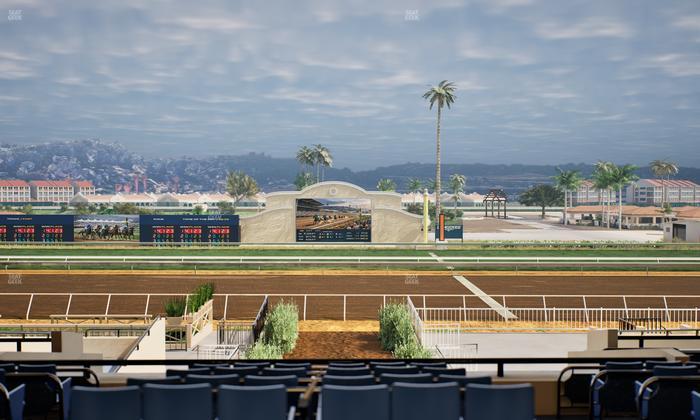 Del Mar Thoroughbred Club - Section Stretch Run Box 3 E Lvl 3 Seat View