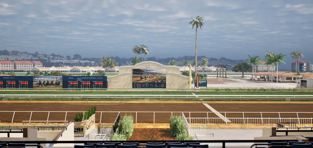 Del Mar Thoroughbred Club - Section Stretch Run Box 3 E Lvl 3 Seat View