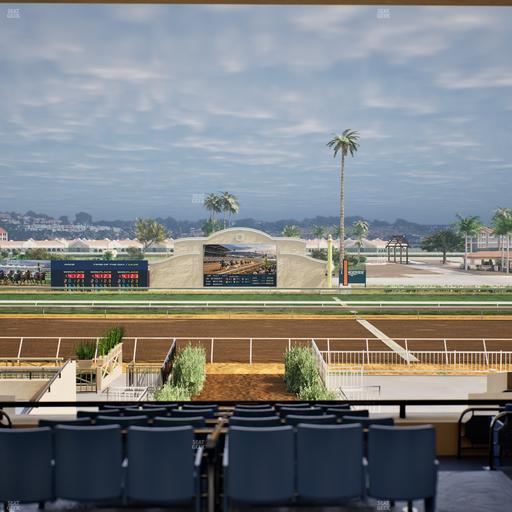 Del Mar Thoroughbred Club - Section Stretch Run Box 3 E Lvl 3 Seat View