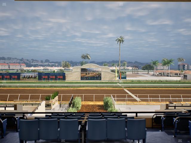 Del Mar Thoroughbred Club - Section Stretch Run Box 3 E Lvl 3 Seat View