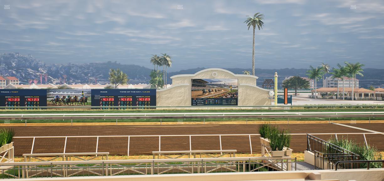 Del Mar Thoroughbred Club - Section Stretch Run Box 3 F Lvl 1 Seat View