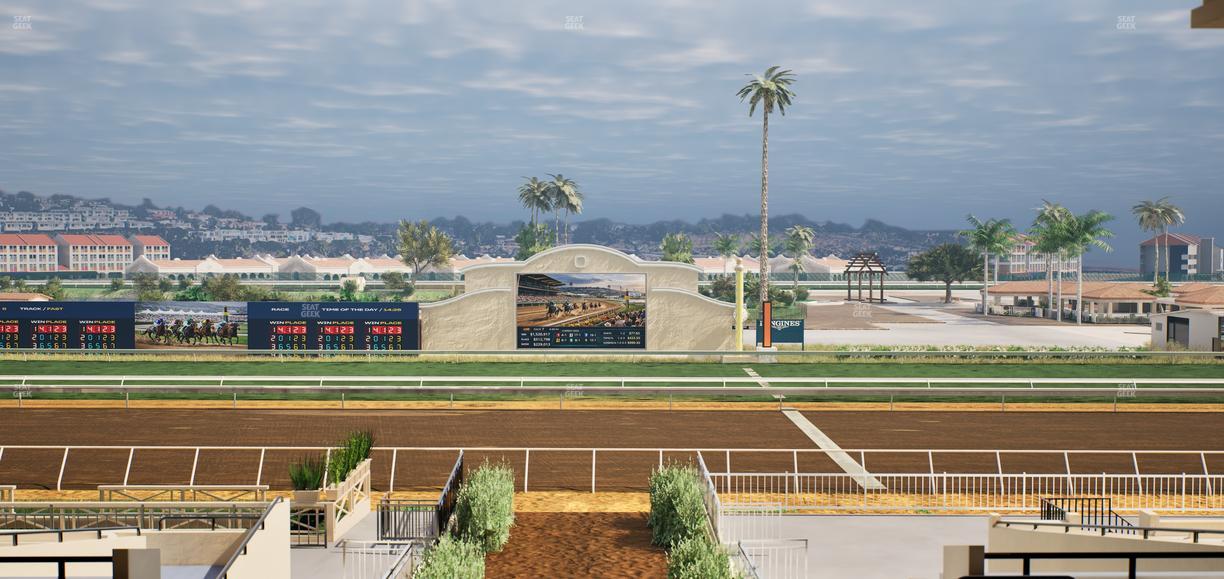 Del Mar Thoroughbred Club - Section Stretch Run Box 3 G Lvl 3 Seat View