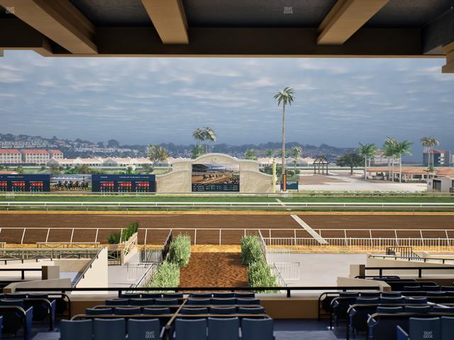 Del Mar Thoroughbred Club - Section Stretch Run Box 3 G Lvl 3 Seat View