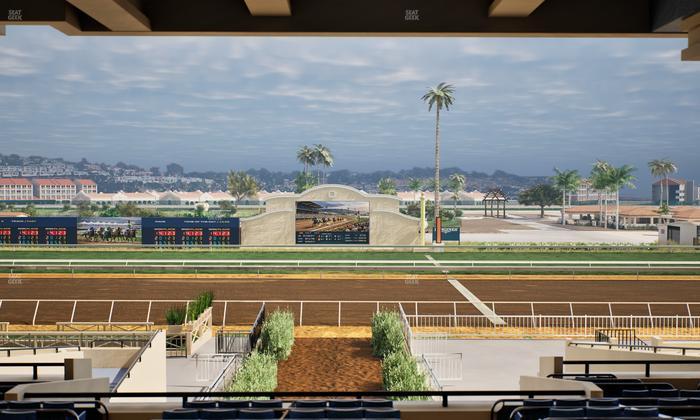 Del Mar Thoroughbred Club - Section Stretch Run Box 3 G Lvl 3 Seat View