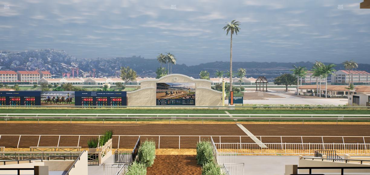 Del Mar Thoroughbred Club - Section Stretch Run Box 3 G Lvl 3 Seat View