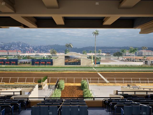 Del Mar Thoroughbred Club - Section Stretch Run Box 3 H Lvl 3 Seat View