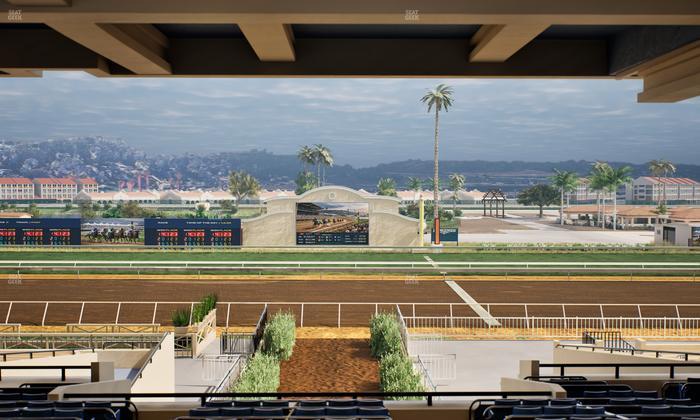 Del Mar Thoroughbred Club - Section Stretch Run Box 3 H Lvl 3 Seat View