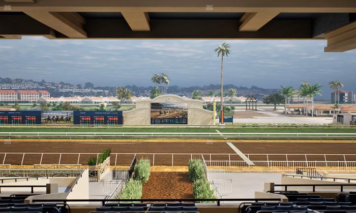 Del Mar Thoroughbred Club - Section Stretch Run Box 3 H Lvl 3 Seat View